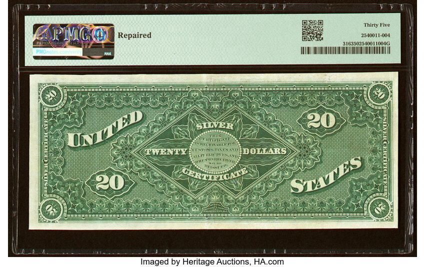 image for: Fr. 316 $20 1886 Silver Certificate PMG Choice Very Fine 35....