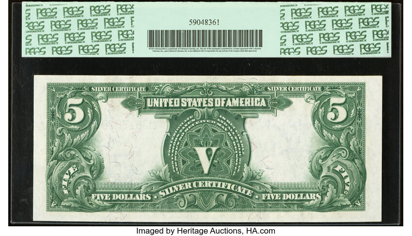 image for: Fr. 277 $5 1899 Silver Certificate PCGS Gem New 65PPQ....