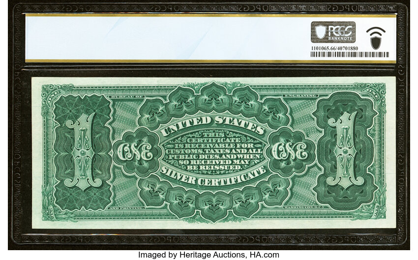 image for: Fr. 217 $1 1886 Silver Certificate PCGS Banknote Gem Unc 66 PPQ....