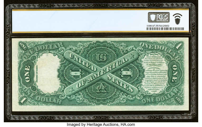 image for: Fr. 31 $1 1880 Legal Tender PCGS Banknote About Unc 55....