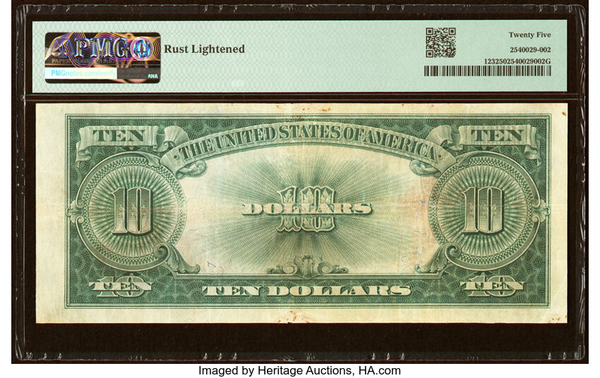 image for: Fr. 123 $10 1923 Legal Tender PMG Very Fine 25....
