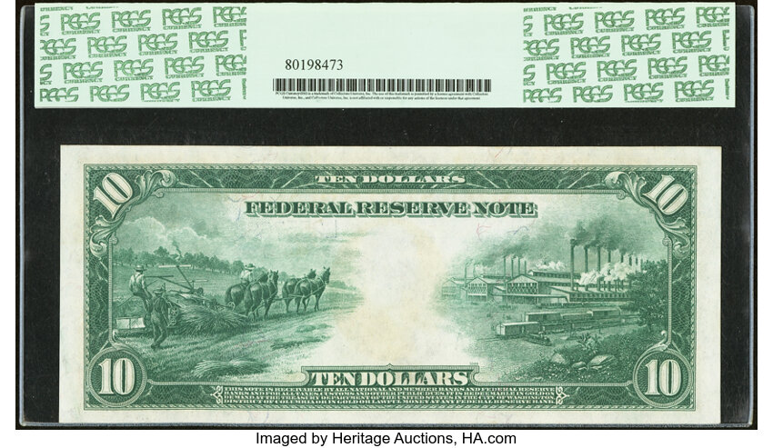 image for: Fr. 951a $10 1914 Federal Reserve Note PCGS Superb Gem New 67PPQ....