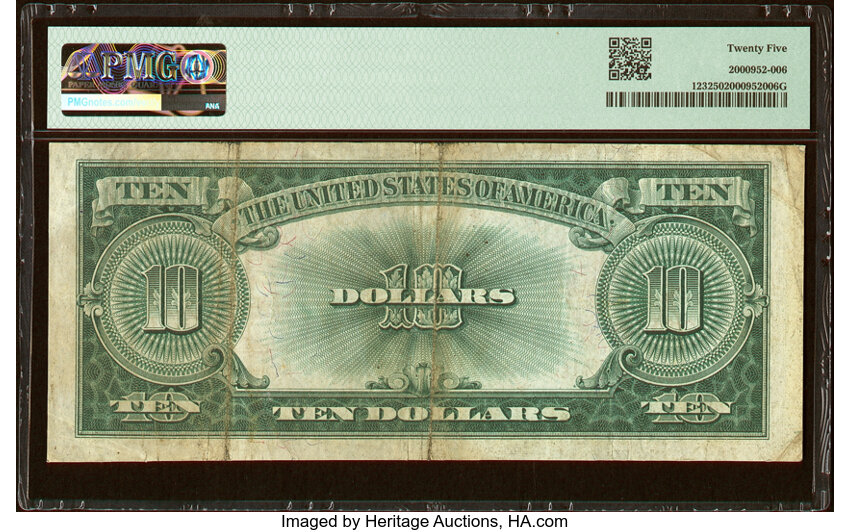 image for: Fr. 123 $10 1923 Legal Tender PMG Very Fine 25....