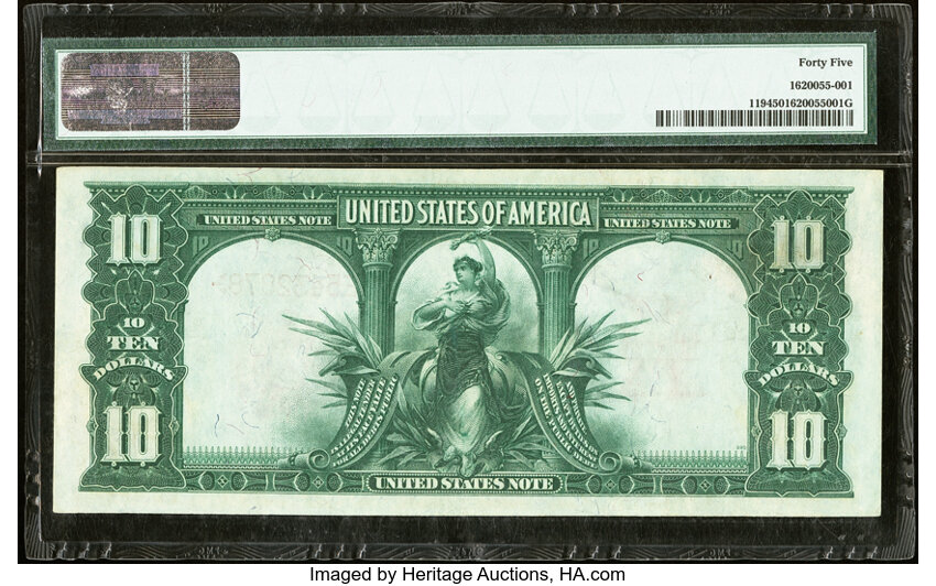 image for: Fr. 119 $10 1901 Legal Tender PMG Choice Extremely Fine 45....