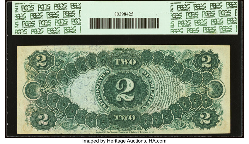 image for: Fr. 48 $2 1878 Legal Tender PCGS New 61PPQ....