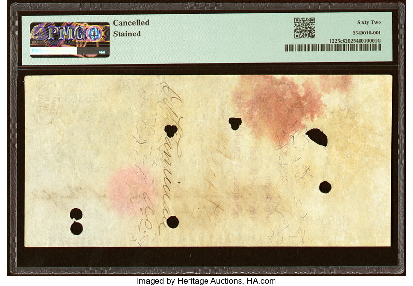 image for: Fr. 1225c $10,000 1900 Gold Certificate PMG Uncirculated 62....