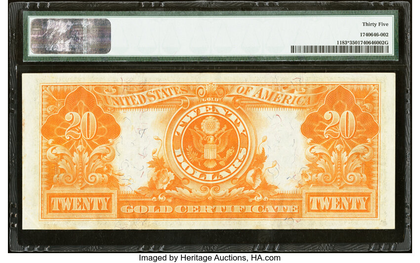 image for: Fr. 1183* $20 1906 Gold Certificate Star Note PMG Choice Very Fine 35....
