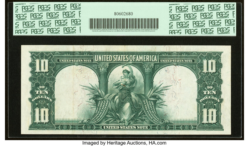 image for: Fr. 114 $10 1901 Legal Tender PCGS Extremely Fine 40....