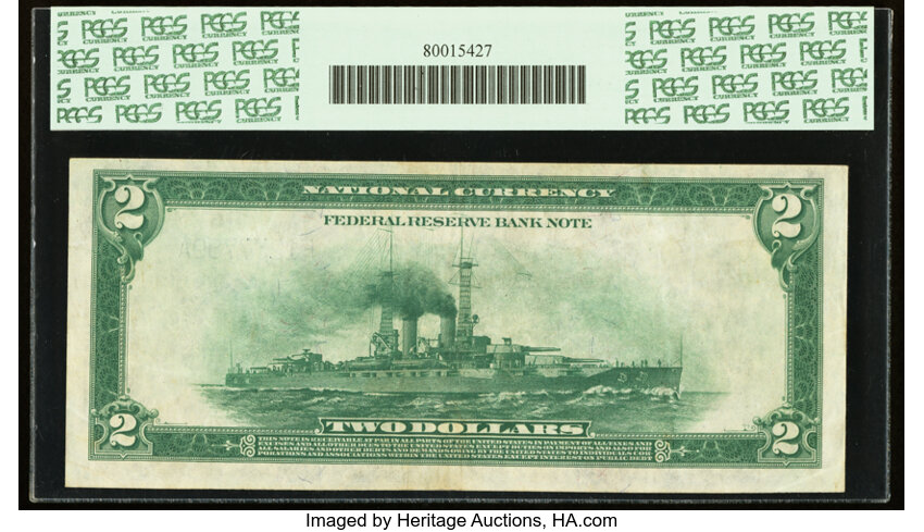 image for: Fr. 763 $2 1918 Federal Reserve Bank Note PCGS Extremely Fine 40PPQ....