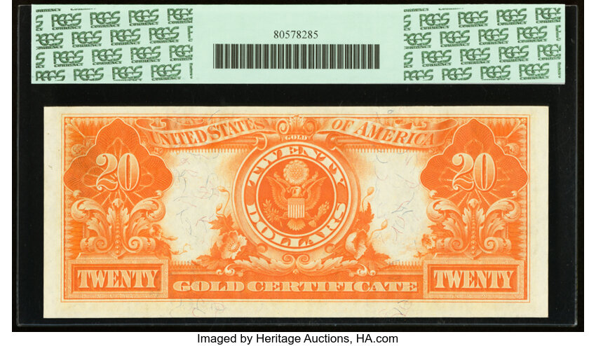 image for: Fr. 1186 $20 1906 Gold Certificate PCGS New 62....