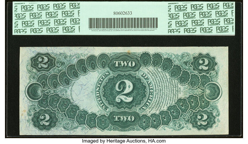image for: Fr. 44 $2 1875 Legal Tender PCGS New 61....