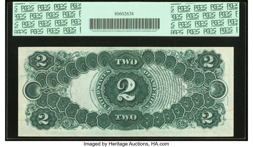 image for: Fr. 52 $2 1880 Legal Tender PCGS Choice New 63PPQ....