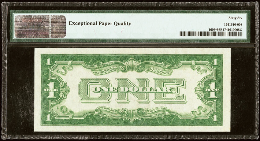 image for: Fr. 1606* $1 1934 Silver Certificate Star Note. PMG Gem Uncirculated 66 EPQ....