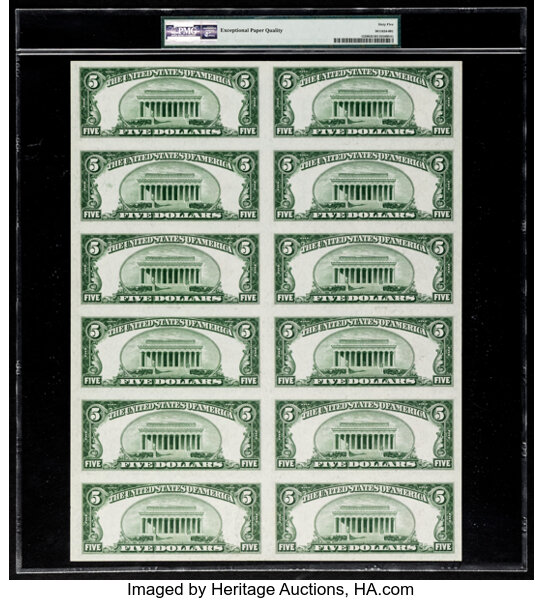 image for: Fr. 1529 $5 1928D Legal Tender Note. PMG Gem Uncirculated 65 EPQ....