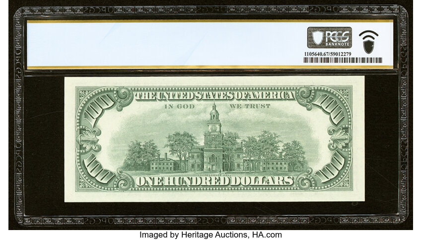 image for: Fr. 1551 $100 1966A Legal Tender Note. PCGS Banknote Superb Gem Unc 67 PPQ....
