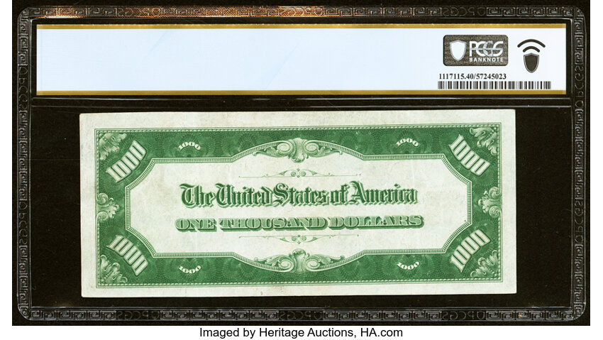 image for: Fr. 2211-H $1,000 1934 Federal Reserve Note. PCGS Banknote Extremely Fine 40....