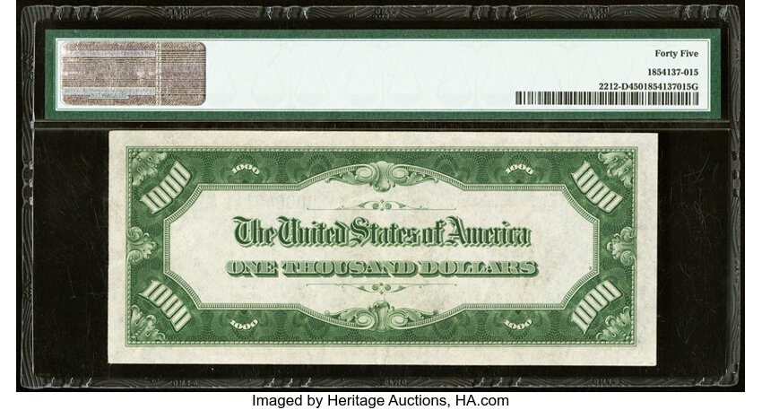 image for: Fr. 2212-D $1,000 1934A Federal Reserve Note. PMG Choice Extremely Fine 45....