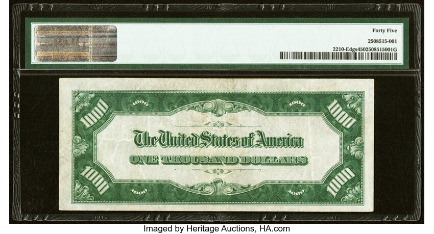 image for: Fr. 2210-E $1,000 1928 Federal Reserve Note. PMG Choice Extremely Fine 45....