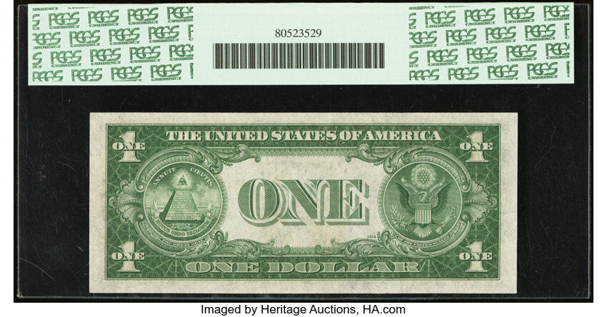 image for: Fr. 1609 $1 1935A R Silver Certificate. PCGS Superb Gem New 67PPQ....