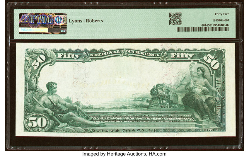 image for: Saint Louis, MO - $50 1902 Red Seal Fr. 664 The Third National Bank Ch. # (M)170 PMG Choice Extremely Fine 45....