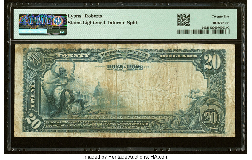 image for: Ames, IA - $20 1902 Date Back Fr. 642 The Union National Bank Ch. # (M)3017 PMG Very Fine 25....