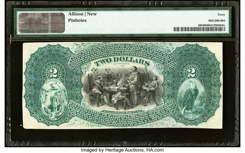 image for: Boston, MA - $2 1875 Fr. 390 The Tremont National Bank Ch. # 625 PMG Extremely Fine 40....
