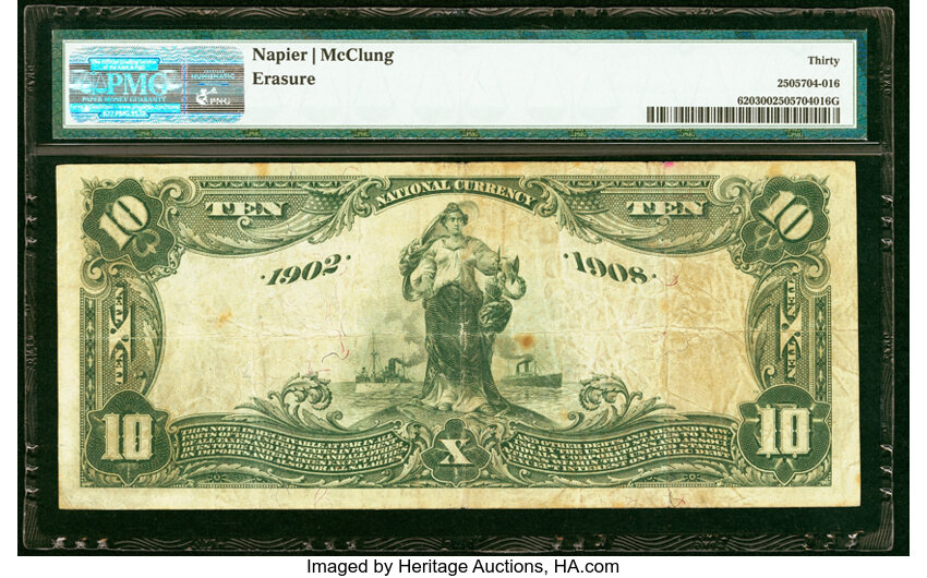 image for: Melrose, MA - $10 1902 Date Back Fr. 620 The Melrose National Bank Ch. # (N)4769 PMG Very Fine 30....