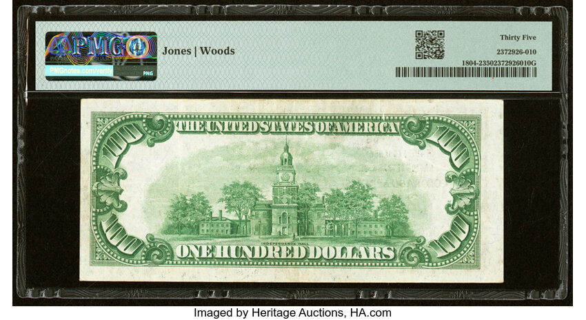 image for: Colorado Springs, CO - $100 1929 Ty. 2 The Exchange National Bank Ch. # 3913 PMG Choice Very Fine 35....