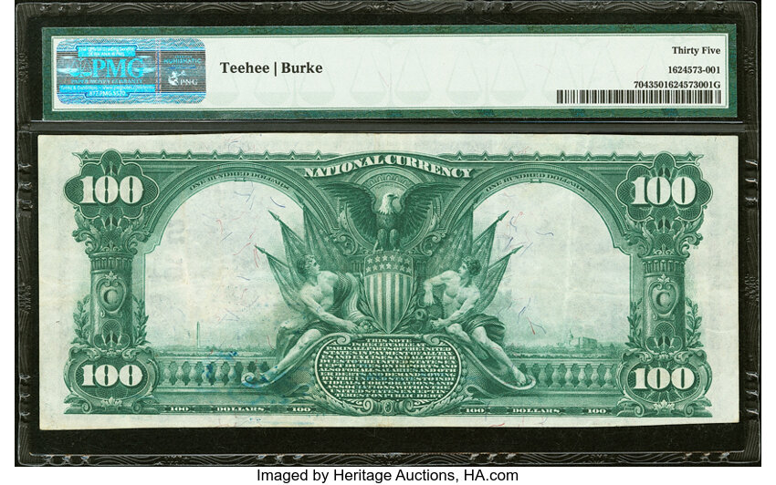 image for: San Antonio, TX - $100 1902 Plain Back Fr. 704 The Frost National Bank Ch. # (S)5179 PMG Choice Very Fine 35....