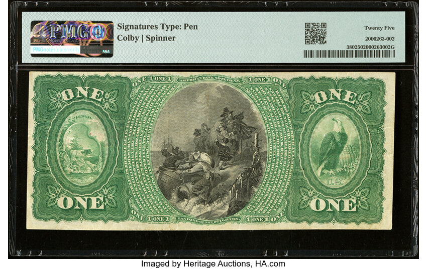 image for: Montpelier, VT - $1 Original Fr. 380 The Montpelier National Bank Ch. # 857 PMG Very Fine 25....