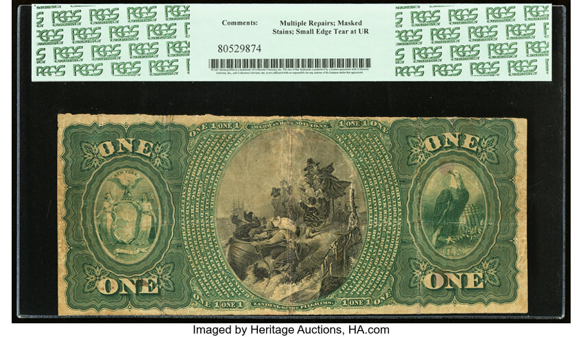 image for: Auburn, NY - $1 Original Fr. 380 The First National Bank Ch. # 231 PCGS Very Fine 25....