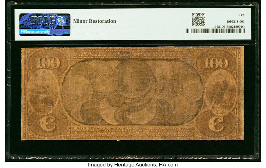 image for: Petaluma, CA - $100 1874 Fr. 1165 The First National Gold Bank Ch. # 2193 PMG Very Good 10....