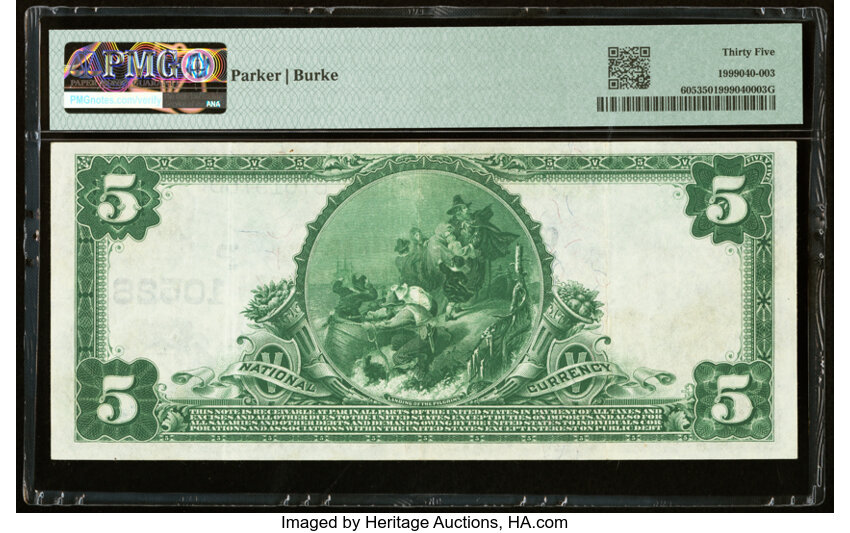 image for: Eureka, CA - $5 1902 Plain Back Fr. 605 The Humboldt National Bank Ch. # (P)10528 PMG Choice Very Fine 35....