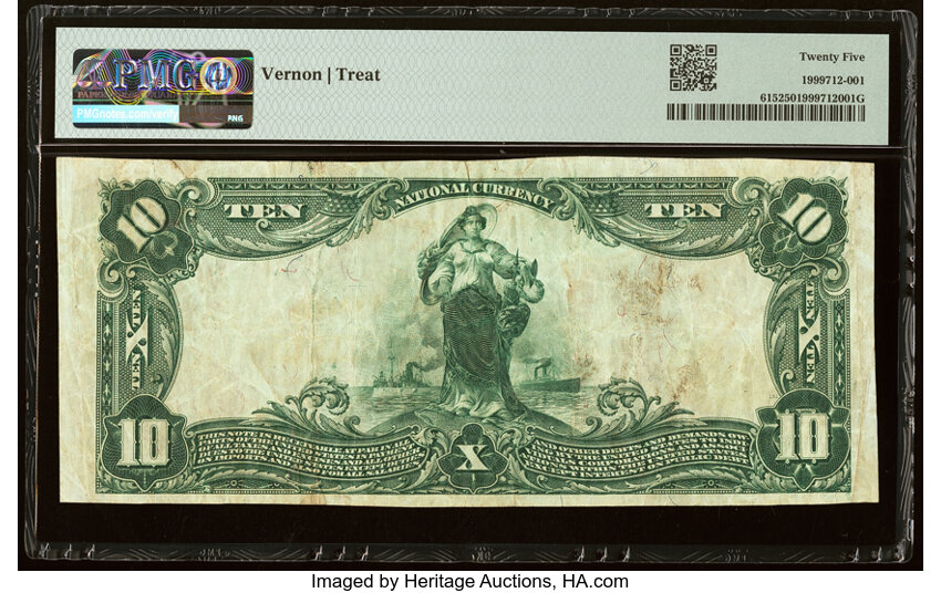 image for: Rocky Ford, CO - $10 1902 Red Seal Fr. 615 The Rocky Ford National Bank Ch. # (W)9117 PMG Very Fine 25....