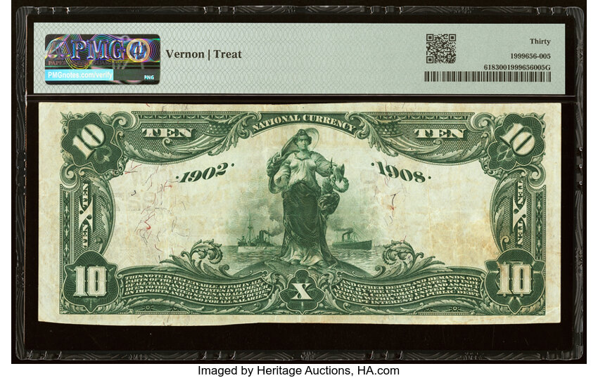 image for: Dewey, OK - $10 1902 Date Back Fr. 618 The First National Bank Ch. # (W)8270 PMG Very Fine 30....
