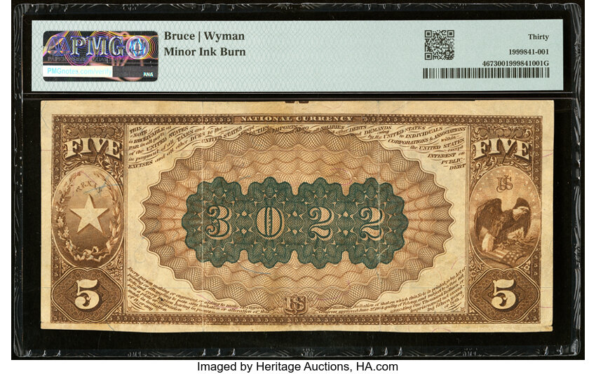 image for: Henrietta, TX - $5 1882 Brown Back Fr. 467 The Henrietta National Bank Ch. # 3022 PMG Very Fine 30....