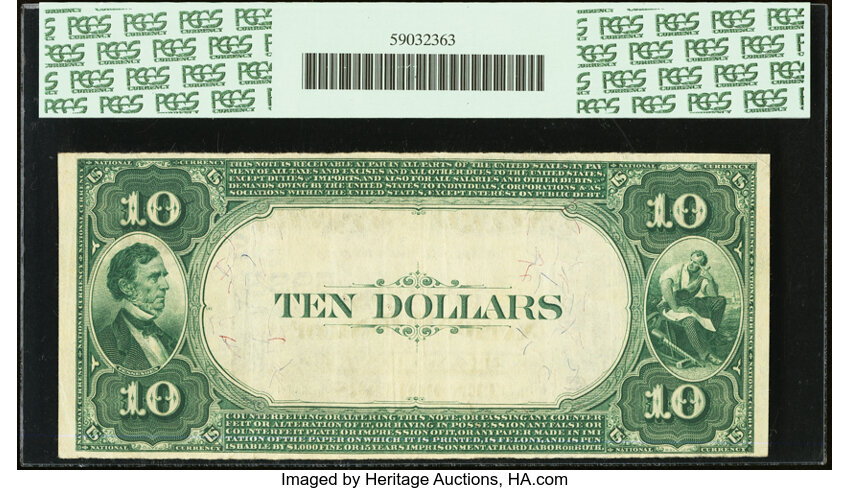 image for: Crandall, TX - $10 1882 Value Back Fr. 577 The Citizens National Bank Ch. # (S)5938 PCGS Very Fine 30PPQ....