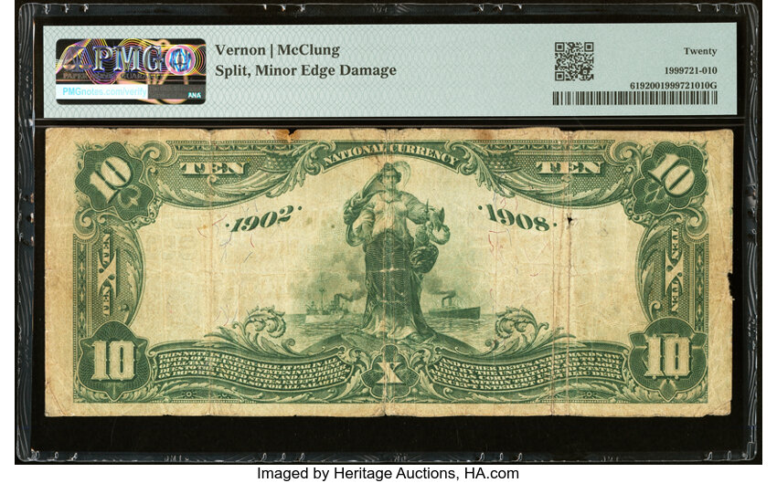 image for: Crosbyton, TX - $10 1902 Date Back Fr. 619 The Citizens National Bank Ch. # (S)8515 PMG Very Fine 20....