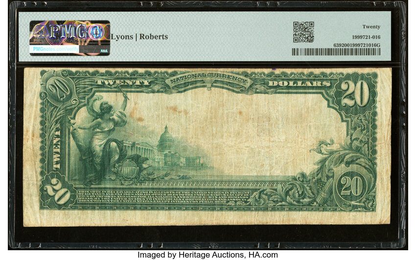 image for: De Leon, TX - $20 1902 Red Seal Fr. 639 The Farmers & Merchants National Bank Ch. # (S) 7553 PMG Very Fine 20....