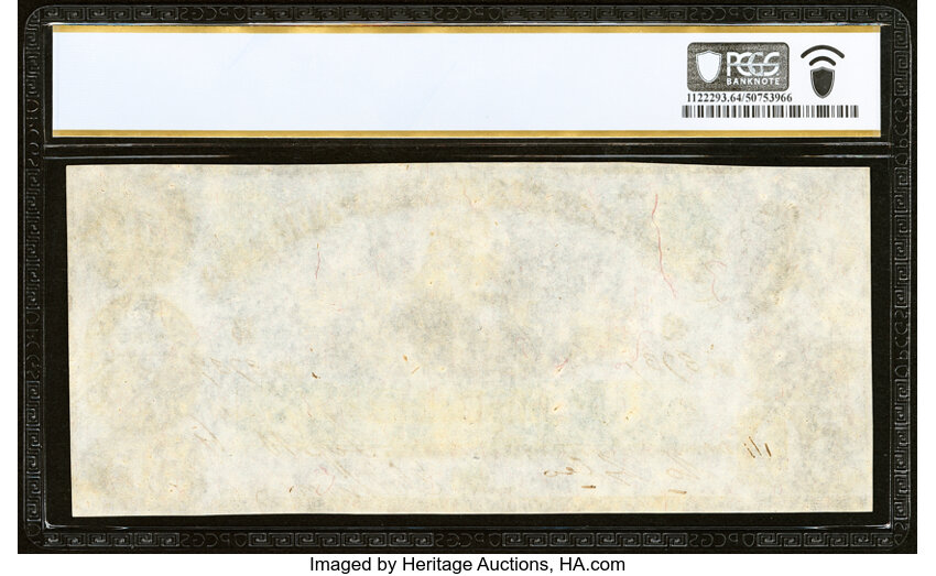 image for: T6 $50 1861 PCGS Banknote Choice Unc 64 PPQ....