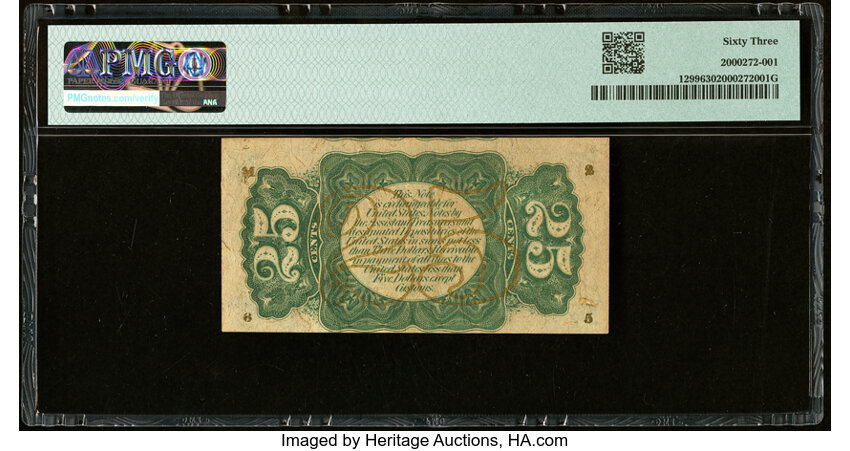 image for: Fr. 1299 25¢ Third Issue PMG Choice Uncirculated 63....