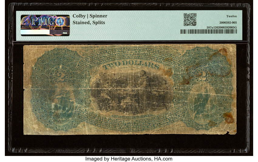 image for: Providence, RI - $2 Original Fr. 387a The National Bank of Commerce Ch. # 1366 PMG Fine 12....