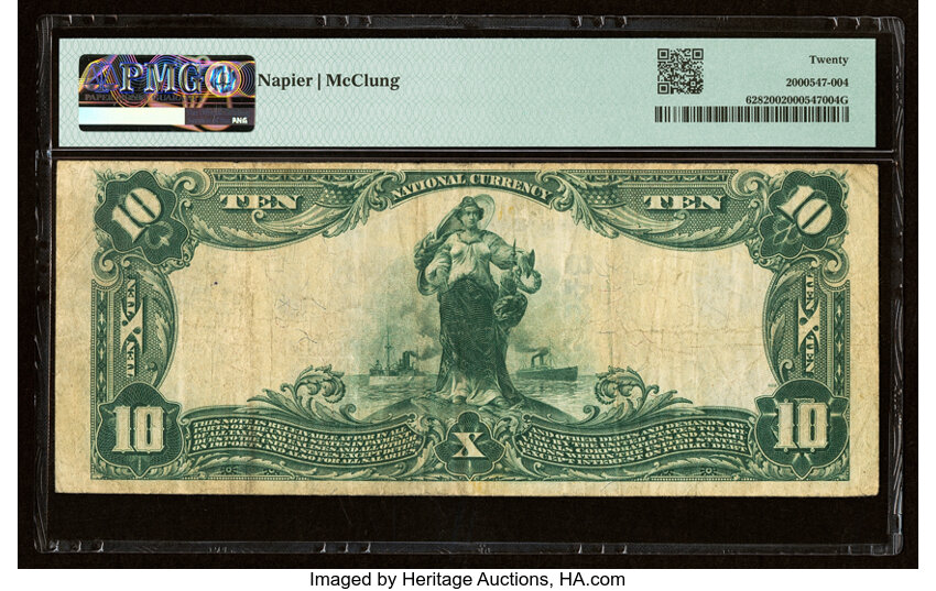 image for: Knoxville, TN - $10 1902 Plain Back Fr. 628 The Holston National Bank Ch. # (S)4648 PMG Very Fine 20....