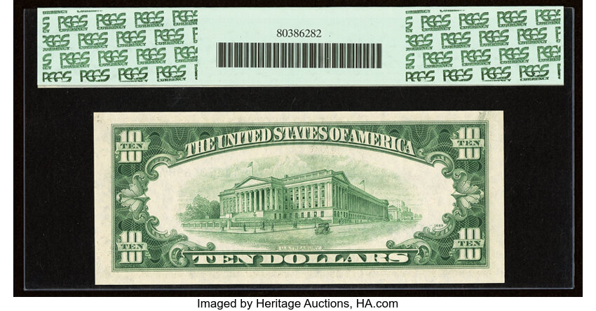 image for: Fr. 1708 $10 1953B Silver Certificate. PCGS Gem New 65PPQ....