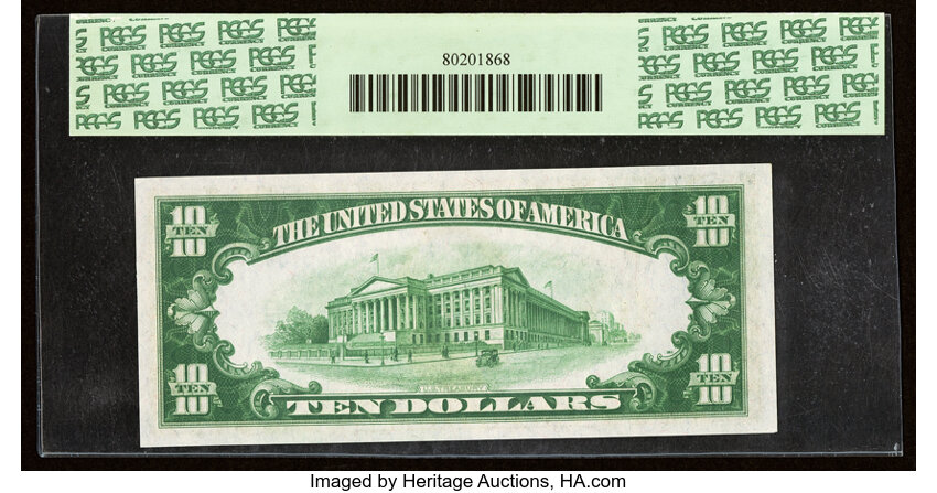 image for: Fr. 2002-C $10 1928B Federal Reserve Note. PCGS Gem New 66PPQ....