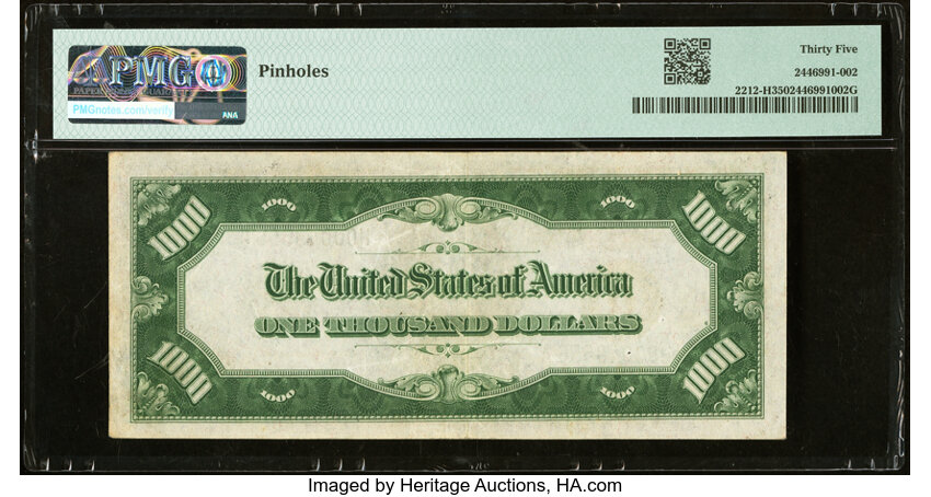 image for: Fr. 2212-H $1,000 1934A Federal Reserve Note. PMG Choice Very Fine 35....