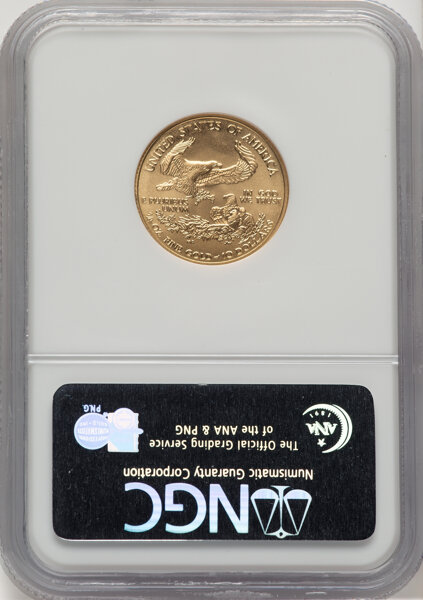 image for: 2007 $10 Quarter-Ounce Gold Eagle, Early Releases, MS70 NGC. Mintage 34,004....