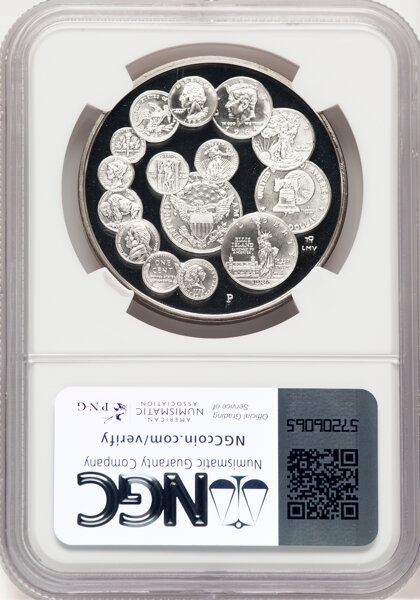 image for: (1993)-P Medal U.S. Mint Bicentennial Silver Medal PR69 Ultra Cameo NGC. 38mm....