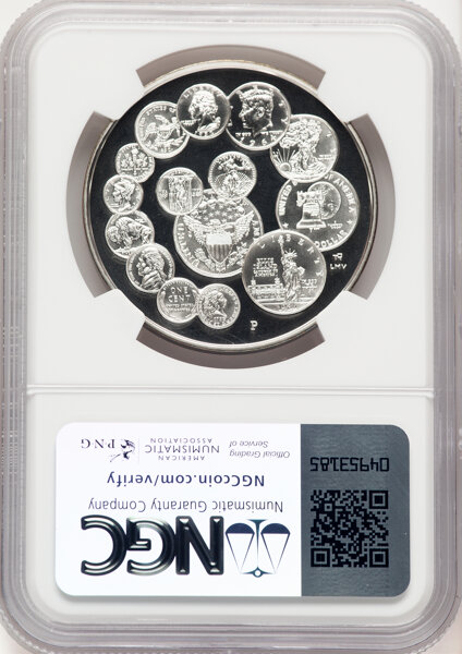 image for: (1993)-P Medal U.S. Mint Bicentennial Silver Medal PR69 Ultra Cameo NGC. 38mm....