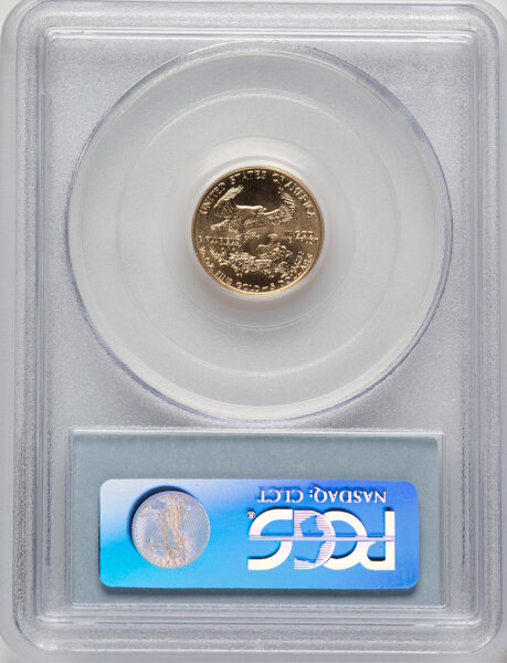image for: 1997 $5 Tenth-Ounce Gold Eagle MS70 PCGS.  Mintage 528,266....